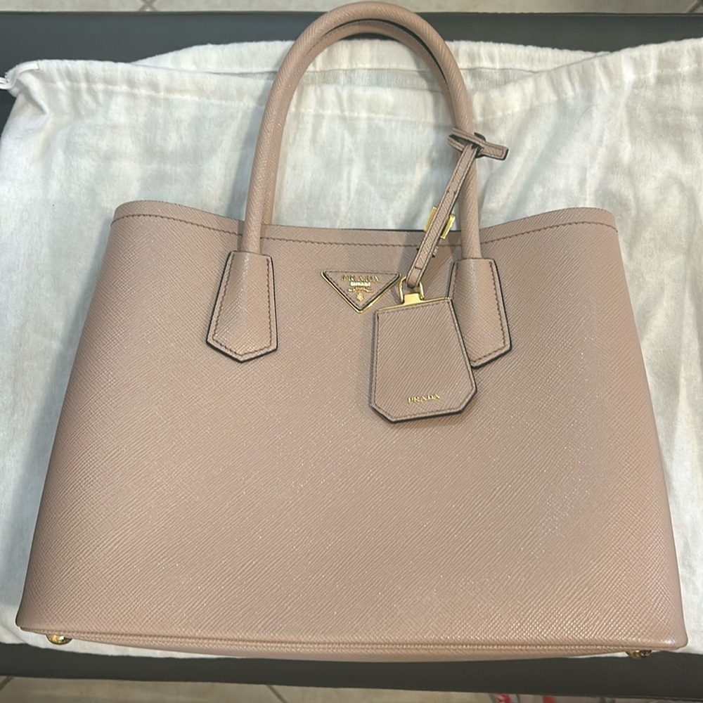 Small Prada Saffiano Double Bag - Picture 10 of 16